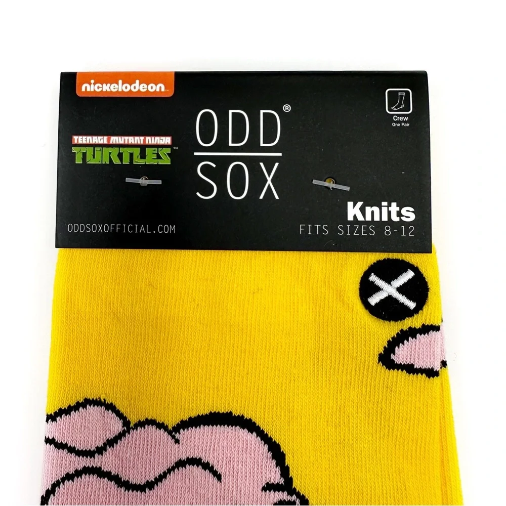 Odd Sox Teenage Mutant Ninja Turtles Crew Socks Mens Womens TMNT Krang Retro 90s